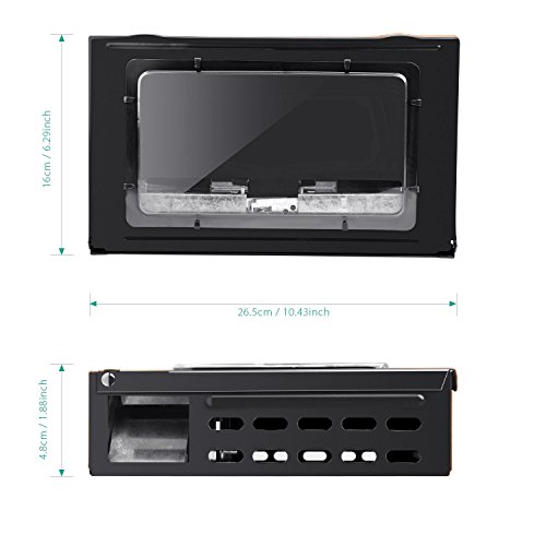 HUX EYE® Lebendfalle Mausefalle Multicatch tierfreundlich Metall Schwarz MAF5003CLBK - 3