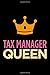 Produktbild Tax manager queen: Blank lined novelty office humor themed notebook to write in: With a practical, versatile wide rule interior: Pink and orange cover