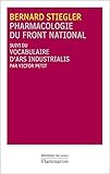 Image de Pharmacologie du Front national: suivi du vocabulaire d'ars indistrualis