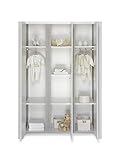 Schardt Kinderzimmer Milano Pinie bestehend aus Kombi-Kinderbett 70×140 cm (inklusive Umbauseiten), Wickelkommode mit Wickelaufsatz und 3-türigem Kleiderschrank - 6