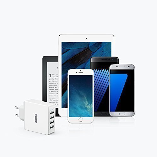 Anker 36W 5V / 7.2A 4-Port USB Ladegerät Wand Ladeadapter mit PowerIQ Technologie Wall Charger für Smartphones Tablets und andere USB-ladende Geräte (Weiß) - 5