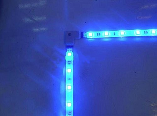 LitaElek L- Form Schnellverbinder LED Eckverbinder LED Strip Connector 4 polig Steckverbinder für SMD 5050 3528 2835 RGB LED Streifen Lichtstreifen (10 Stück) - 6