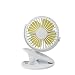 Produktbild HLSH USB-Clip-Tischventilator, Tischventilatoren, Clip-On-Lüfter, 2-in-1-Anwendungen, Starker Wind, Mini-Tischventilator, Kleiner Tischventilator, 4-Zoll-3-Gang-Lüfter mit USB-Anschluss-White