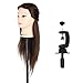 Hair Training Head Cosmetology Hairdressing, CoastaCloud Practice Training Hair Mannequin Manikin Dolls Head with Table Clamp