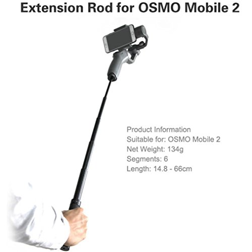 Preisvergleich Produktbild Bescita Handheld Gimbal Verlängerungsstange Skalierbare Halter Selfie Stick Aluminiumlegierung Selfie Stick für DJI OSMO Mobile 2
