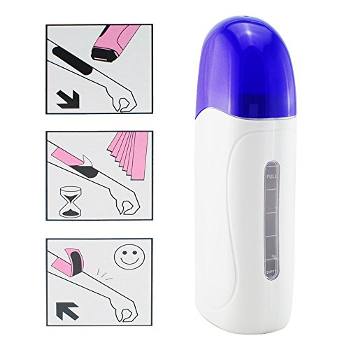 Carejoy Depilatory Roll on Wax Heater Roller Waxing Hot Cartridge Hair Removal Warmer 220v 40W Blue