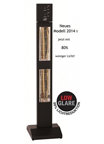 Preisvergleich Produktbild Infrarotstrahler Burda Smart Tower, 3000 Watt, IP20 (nicht wassergeschützt) - schwarz