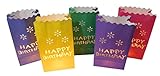 Die Kerzentüten verbreiten eine schöne Stimmung und sorgen für eine entspannte Atmosphäre auf Geburtstag, Party, Feier oder einfach als Tischdeko mit Led Beleuchtung oder Wohnzimmer Laterne