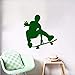 Produktbild Mrhxly  Wandtattoo Kreative Sport Decor Art Skateboard Vinyl Wandaufkleber Wohnaccessoires Abziehbilder Jungen Schlafzimmer 57 * 57 Cm