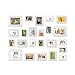 Produktbild Voilamart Bilderrahmen 23er Set Fotorahmen mit Kunststoff Bildabdeckung Foto Collage Wandbefestigung Familienfotorahmen hängende Anzeige Wanddekoration,Verschiedene Größe,Weiß