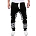 Produktbild Hosen Herren, Sunday 2018 Baumwolle Mann personalisierte Briefe Gedruckt Design Casual Bequemes Material Hosen (Schwarz, XXL)