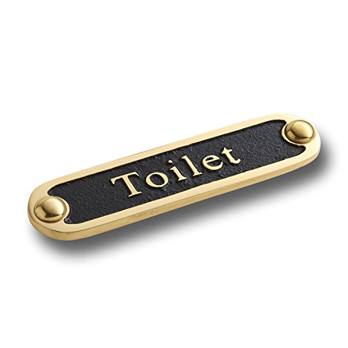ukmade4u Placa para Puerta con Texto de latón - para baño - Fabricado en Inglaterra
