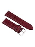 Uhrenarmband Leder Bordeau Teju-Eidechs Prägung 14-24mm Armband Uhr Band 20mm