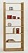 Produktbild Regal Bücherregal Moby 200 x 80 Kiefer massiv natur von Dolphin, Farbton:Natur lackiert