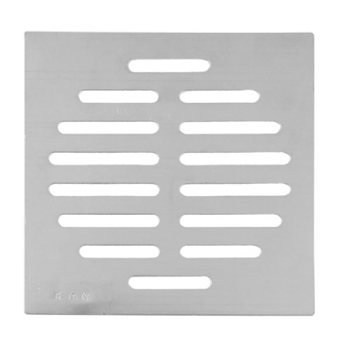 sourcingmap® Home Bad Supplies silberfarben Quadratisch Edelstahl Bodenablauf Abdeckung