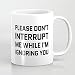 Produktbild Please Don 't Interrupt Me While im Ignorieren Sie Tassen, Einzigartige Mann Geschenke weihnachtsgeschenke für Ihn Becher Geschenk für Brother Geburtstag Geschenke Inspirierende Tasse für Mom Dad Awesome Kaffee Becher 11 OZ
