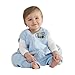 Halo Innovations Early Walker Wearable Blanket Fleece (Large, Blue Train)