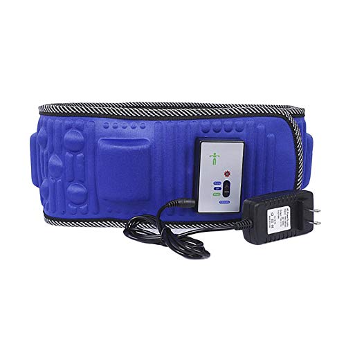 Preisvergleich Produktbild HermosaUKnight Elektrischer Infrarotstrahl Fitness Vibrationsmassager Abnehmen Gürtel Vibration Heizung Fettverbrennung verlieren Gewicht Vibrator Massagegerät-Blau