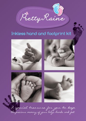 Inkless baby hand and foot print keepsake kit
