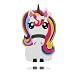 Produktbild Samsung Galaxy J7 Pirme Hülle, | TPU Gel Gummi Flexible Soft Case Stoßdämpfer Ultra Thin Slim | Cover handyhülle für Samsung Galaxy J7 Pirme - ( Cartoon 3D Einhorn unicorn )