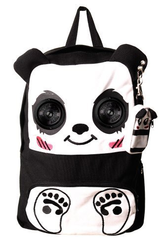 Preisvergleich Produktbild Banned Panda Rucksack Mit Lautsprechern (Schwarz / Weiß)