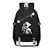 Produktbild MOGUU Laptop Rucksack Business Travel Schule Universität Schultasche Wasserdichte Rucksack Mehrere Fach Usb Jack Rucksack, Strohhut Charakter Backpacks