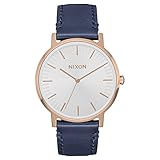 Nixon Unisex Erwachsene Analog Quarz Uhr mit Leder Armband A1199-2798-00
