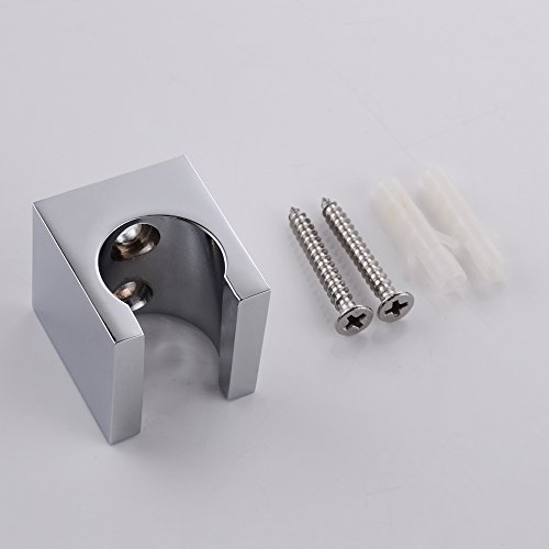 KES C107 Duschkopfhalterung, mit Halteklammer, Wandmontage, aus solidem Messing, Chrom-Oberfläche - 6
