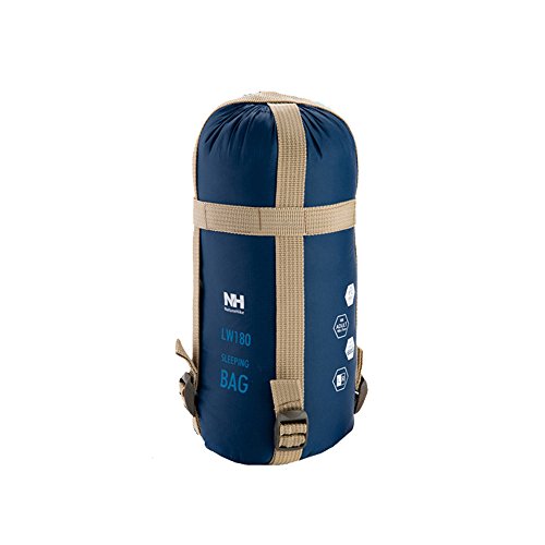 Anself Envelope Outdoor Sleeping Bag Camping Travel Hiking Multifuntion Ultra-light Dark Blue