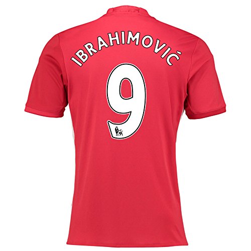 Preisvergleich Produktbild 2016-17 Manchester United Home Shirt (Ibrahimovic 9)