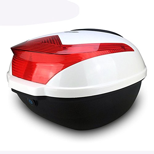 Preisvergleich Produktbild Mouchao Stoßfeste Motorrad-Fahrradbox mit großer Kapazität und sicherer Verschlussschnalle weiß