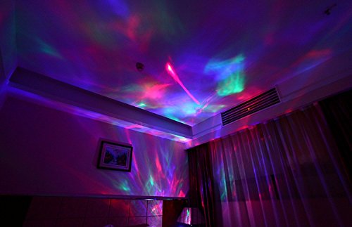[neue Version] SOAIY® Bluetooth LED Farbwechsel Nachtlicht Projektor Lampe Polarlicht Projektion Einschlaflicht mit Fernbedienung Timer installierte Naturgeräusche für Schlafzimmer Kinderzimmer - 3
