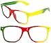 Produktbild Nerd Brille Marley Nerdbrille Wayfarer Brille Geek Panto Nerd Sonnenbrille Partybrille