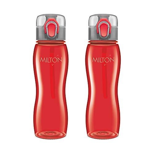 Milton Rock Unbreakable Tritan Water Bottle Set, 750ml, Set of 2, Red