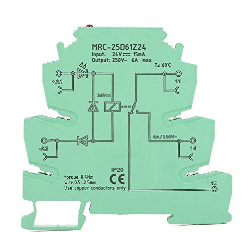 Preisvergleich Produktbild Hilitand Ultradünnes PLC-Relais, MRC-25D61Z24 Ultradünnes DC24V-PLC-Relaisausgangsverstärkerpl...