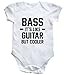 HippoWarehouse BASS IT'S LIKE GUITAR BUT COOLER baby vest boys girls