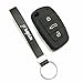 Keyzone Silicone Key Cover For Audi 3 button flip key (Black) + Free Key Chain RS.499.00