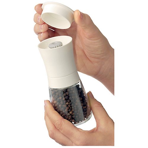 WMF Trend Gewürzmühle schwarz mit Pfeffer befüllt Mahlwerk aus Keramik - 5