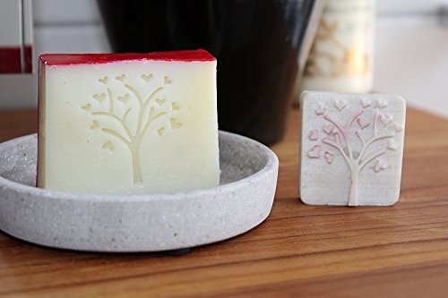Unitedcovers 1x Seifenstempel Baum mit Herzen und teilweise abgebrochenen Herzen für einen individuelleren Look - Versand aus Deutschland