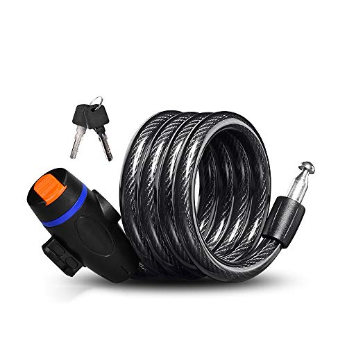 Preisvergleich Produktbild HUACANG Fahrradkabelschloss, 1m Geeignet Für Mountainbikes Und Fahrräder Geeignetes Türschloss Oder Zaunschloss