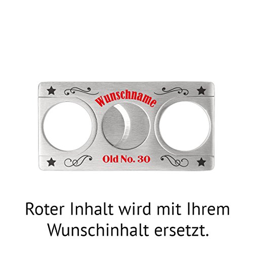 Angelo Zigarrenschneider Scheckkartenformat Abschneider Gravur Geschenk – Old No. - 3