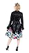Price comparison product image Hearts & Roses Womens Victorian Steampunk Brocade Tailcoat Corset Back - Black (UK 8)