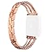 Produktbild LCLrute Damen Metall Apple Watch Armband für Iwatch Series 4/3/2/1 38/40mm/38/40mm
