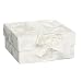 Produktbild Rössler Papier 13421066002 - Eleganza - quadratische Kartonage mit Schleife, Größe: 19.5 x 19.5 x 9 cm, weiß