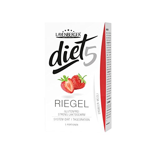Preisvergleich Produktbild Layenberger diet5 Riegel Erdbeer-Musli, 5 Stück