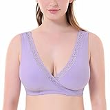 Delimira Damen Still BH - Ohne Bügel, Schlaf, Große Größen Schwangerschaft-BH