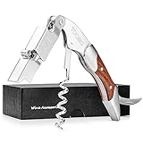 abrir botella de vino sin sacacorchos zapato ➤ CORTADOR DE CÁPSULAS PLEGABLES: y en una forma elegante. Seguro, práctico y fiable. Reduce el riesgo de deslizamiento debido a un corte de diente de sierra y minimiza el desgarro antiestético de la lámina o cápsula de plástico.