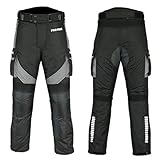 Correa de velcro en el tobillo y la cintura - Cremallera trasera de 20,3 cm para chaqueta - Cremallera frontal - Homologación CE extraíble - Ventilación ventilada Forro extraíble y lavable (todas las costuras están selladas con calor)
