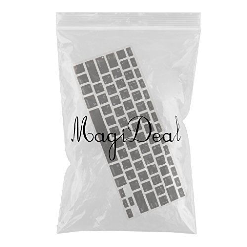MagiDeal Weiche Silikon Tastaturschutz (QWERTY+Russisch) Für 13-Zoll MacBook Pro / Air – Schwarz - 2