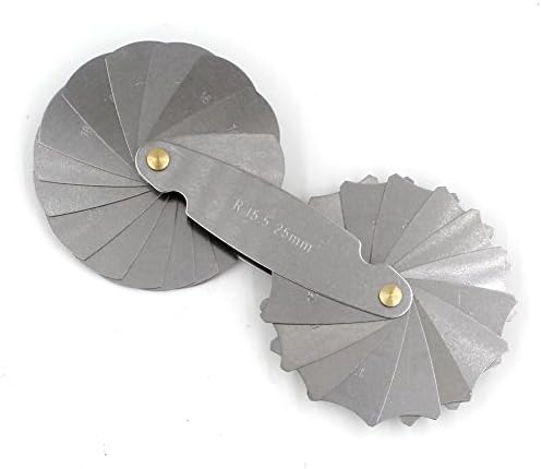 Radius Gage Gauge Fillet Set R15.5-25mm with Lock Device MOTOR CYCLE MEASUREMENT